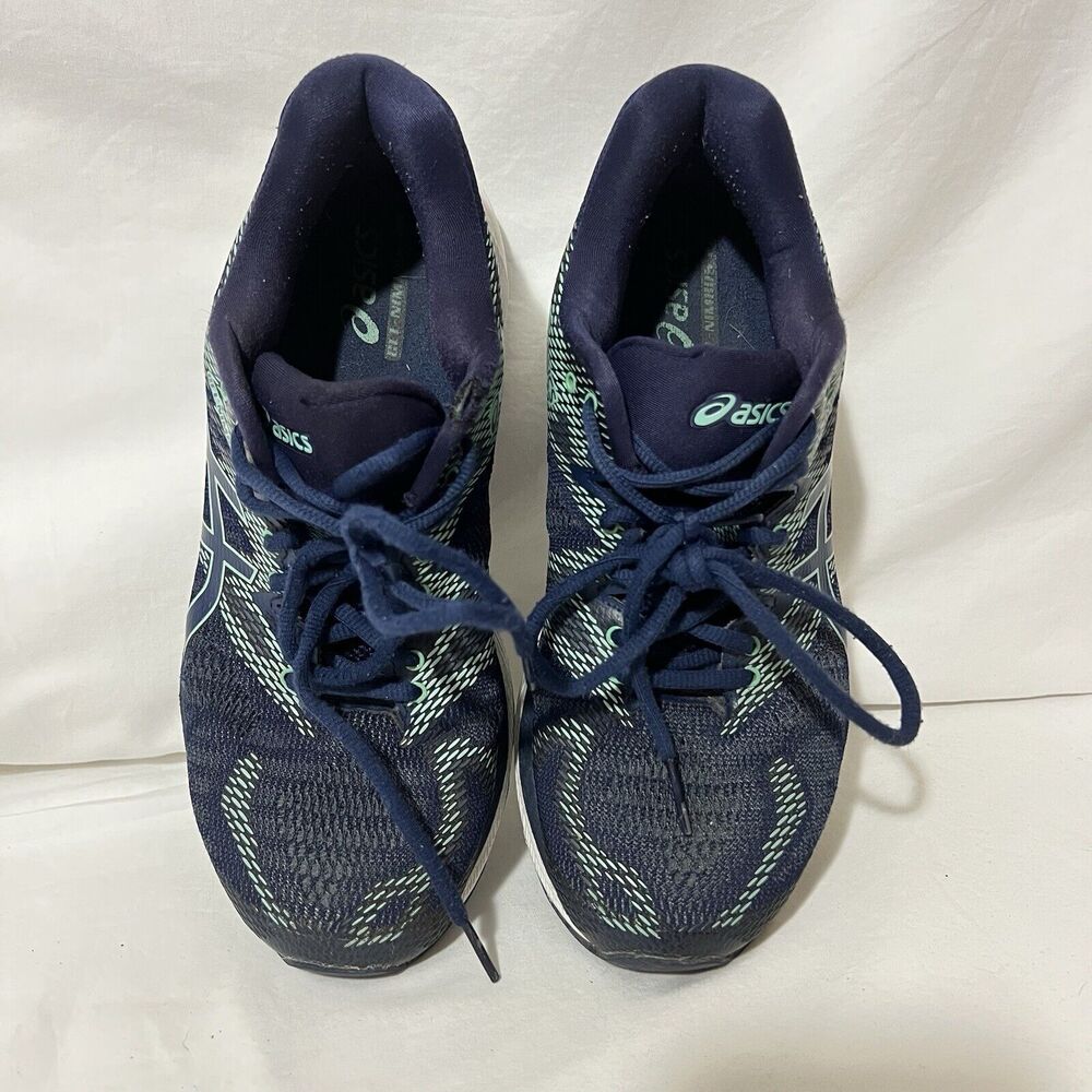 ASICS Gel-Nimbus 20 Women's Size 9 Indigo Blue/Green Athletic Running Shoes